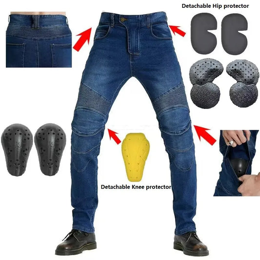 Jeans Motorcycle Pants with Protections